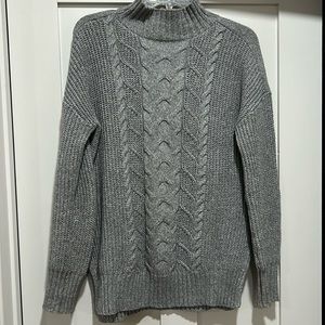 Gray turtle neck sweater